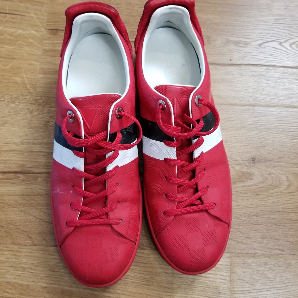 LOUIS VUITTON RED FRONTROW SNEAKERS